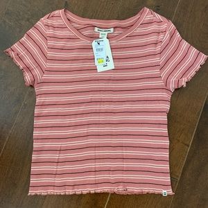 Billabong knit tee crop top